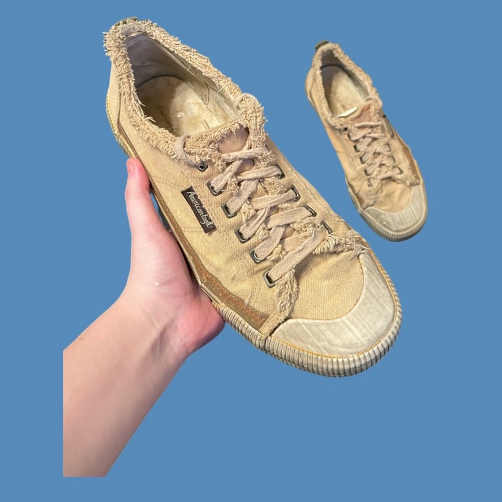 American Eagle Mens Casual Classics Tan Sneakers Size 10